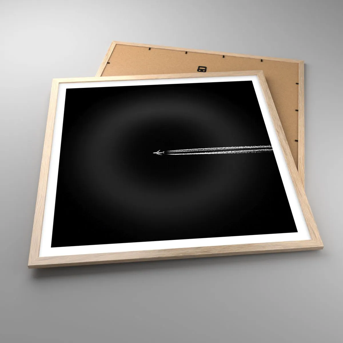 Póster en marco roble claro - En otra dimensión - 60x60 cm