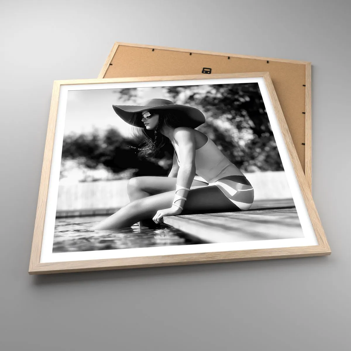 Póster en marco roble claro - Un sueño de verano - 60x60 cm