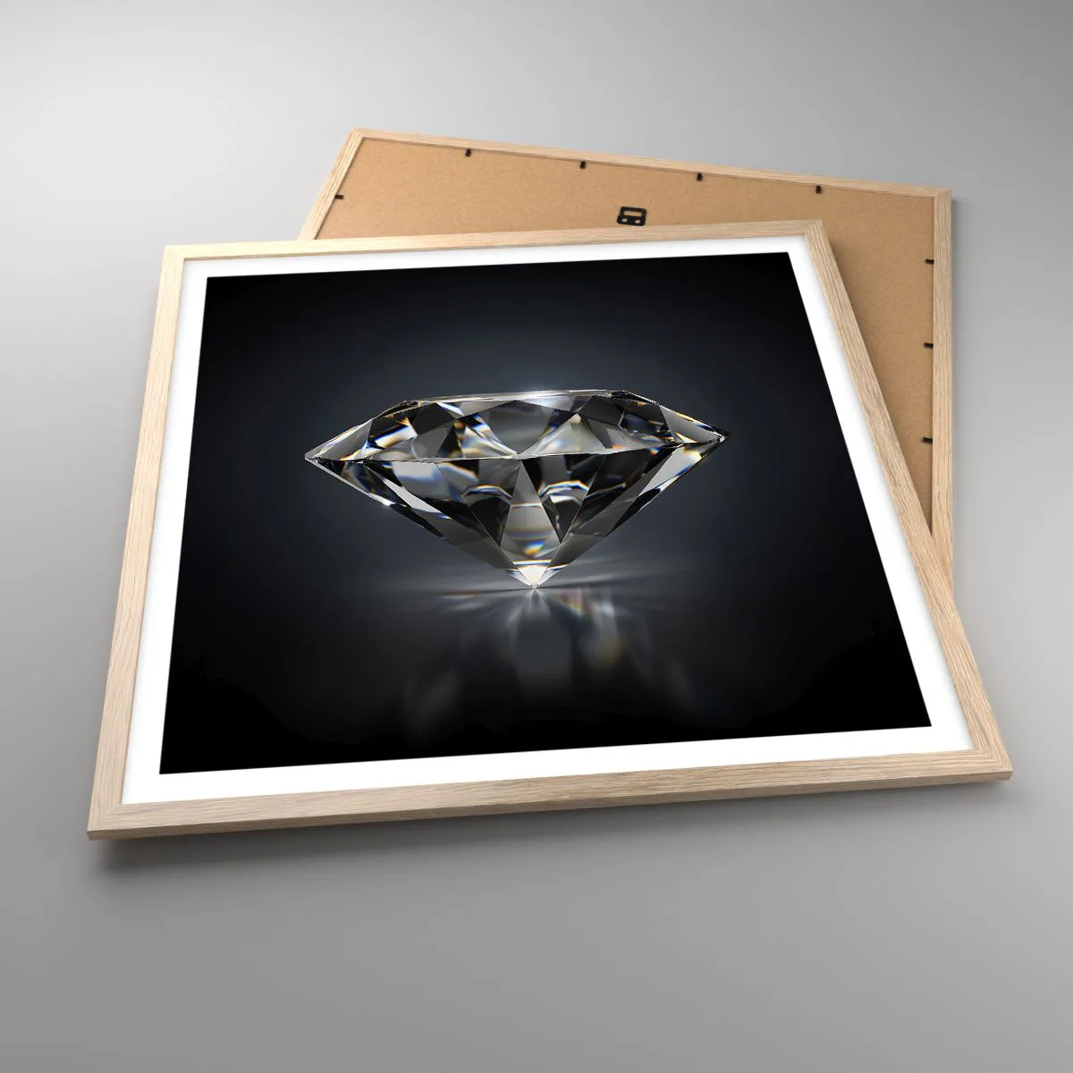 Plakát v rámu světlý dub - Best girls friend - 60x60 cm