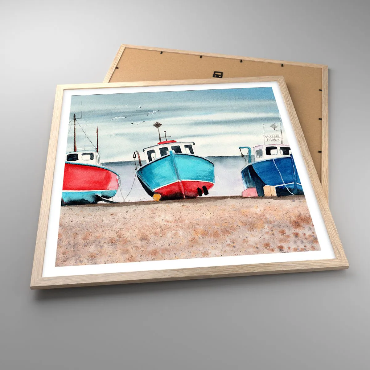 Poszter világos tölgy keretben - Fogásra készen - 60x60 cm