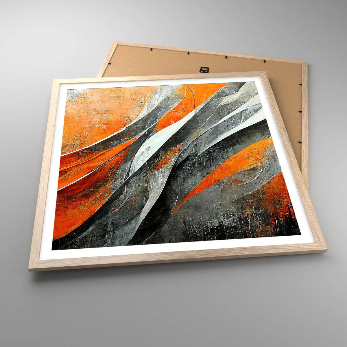 Plakat w ramie jasny dąb - Żar i chłód - 60x60 cm