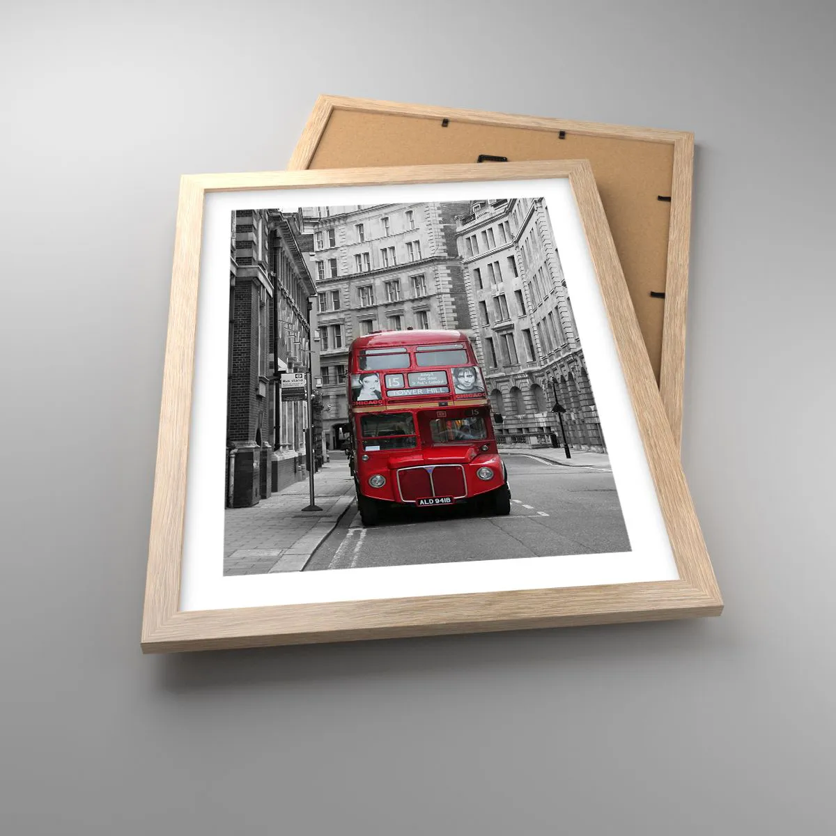 Plakát v rámu světlý dub - Všednost nemusí být šedá - 30x40 cm