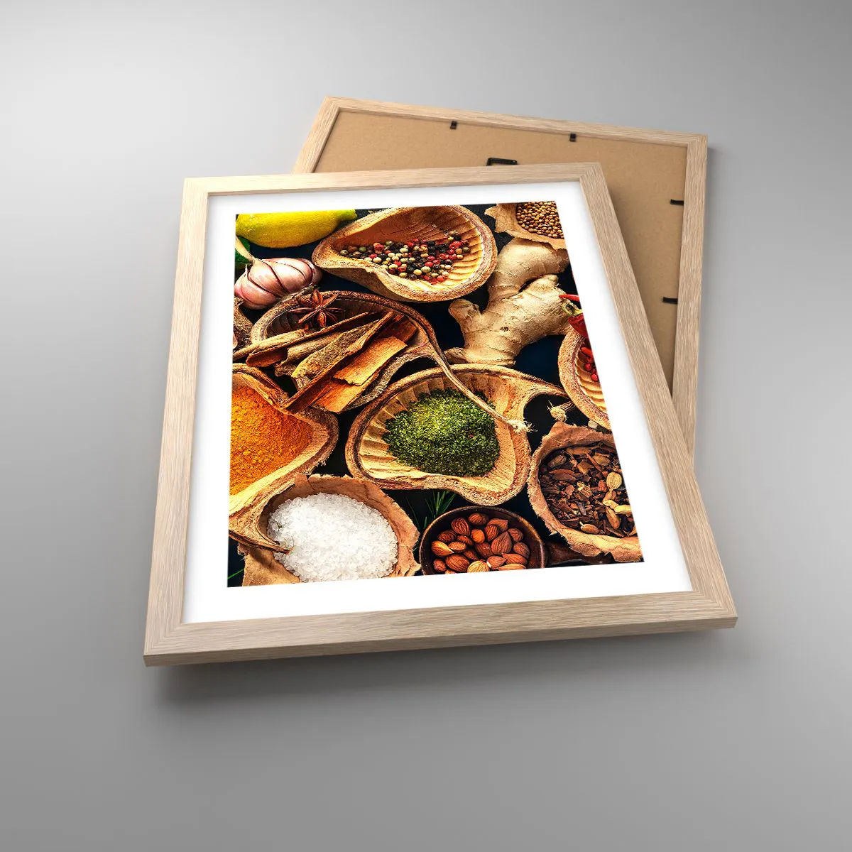 Póster en marco roble claro - Toma lo que quieras - 30x40 cm