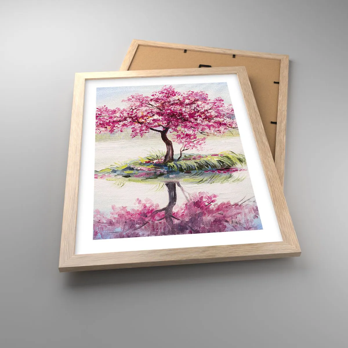 Poster in light oak frame - Spring Holiday - 30x40 cm