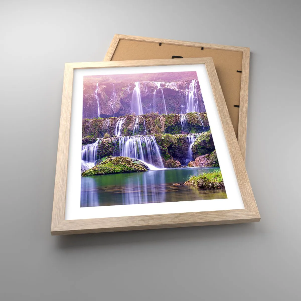 Affisch i ram av ljusek - Trappan till himlen - 30x40 cm