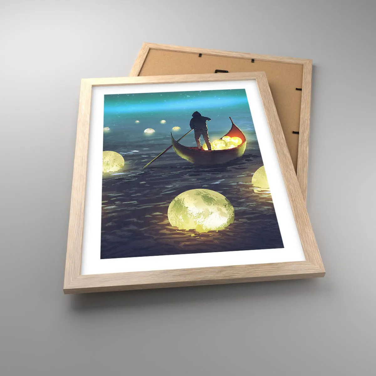 Pôster com moldura de carvalho claro - Coisas com as quais os filósofos nunca sonharam - 30x40 cm