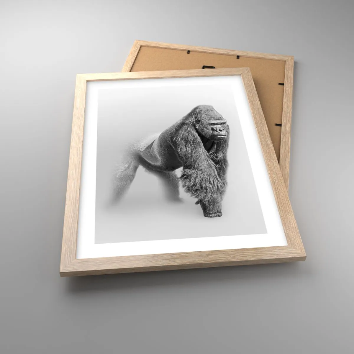 Poster in einem Rahmen aus heller Eiche - Zuversichtlich in seiner Stärke - 30x40 cm