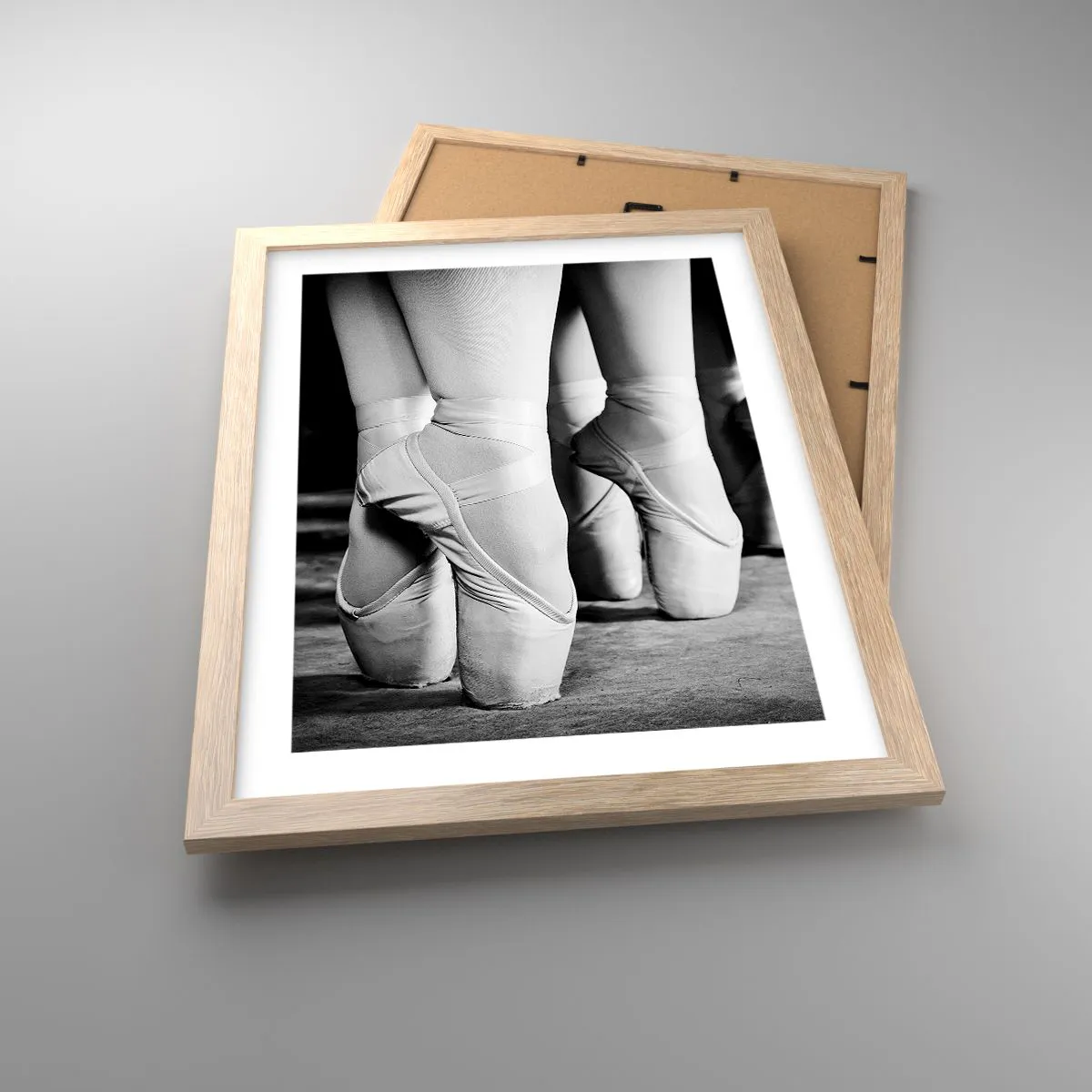 Poster in einem Rahmen aus heller Eiche - Gemeinsam, leicht - 30x40 cm