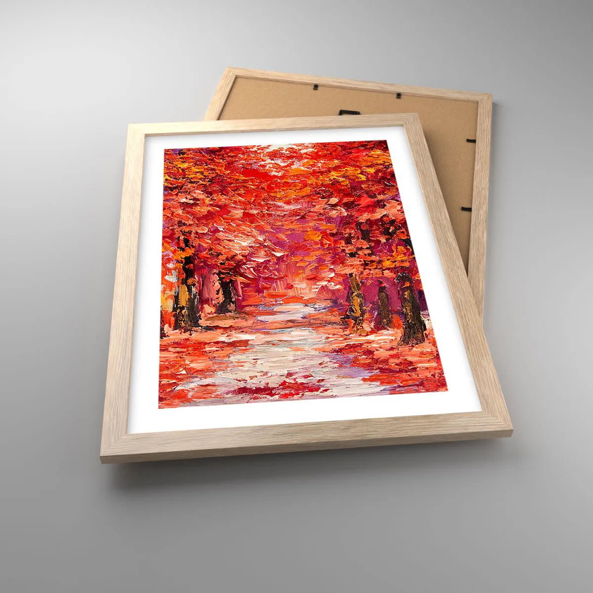 Affiche dans un chêne clair - Poster - Impression d'automne - 30x40 cm