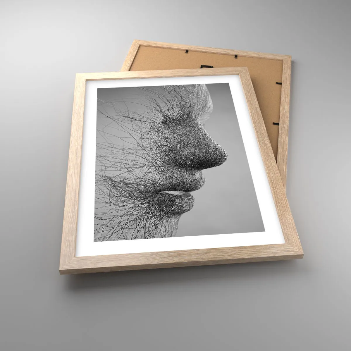 Affiche dans un chêne clair - Poster - L'esprit du vent - 30x40 cm