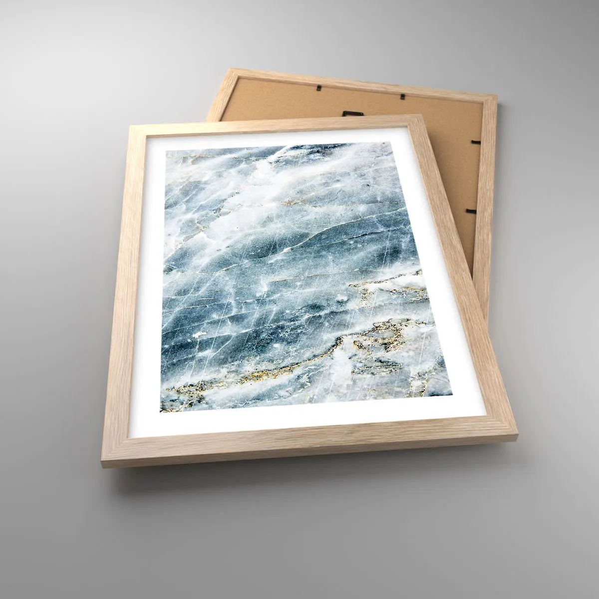 Affisch i ram av ljusek - Isvärld - 30x40 cm