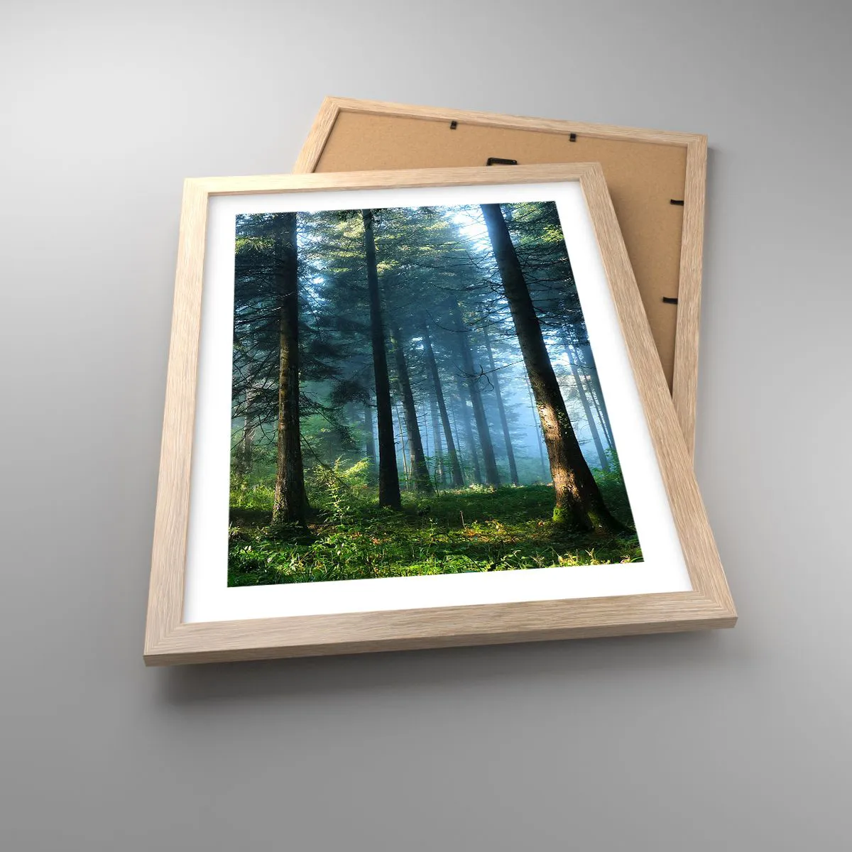 Poster in light oak frame - Radiant at Dawn - 30x40 cm