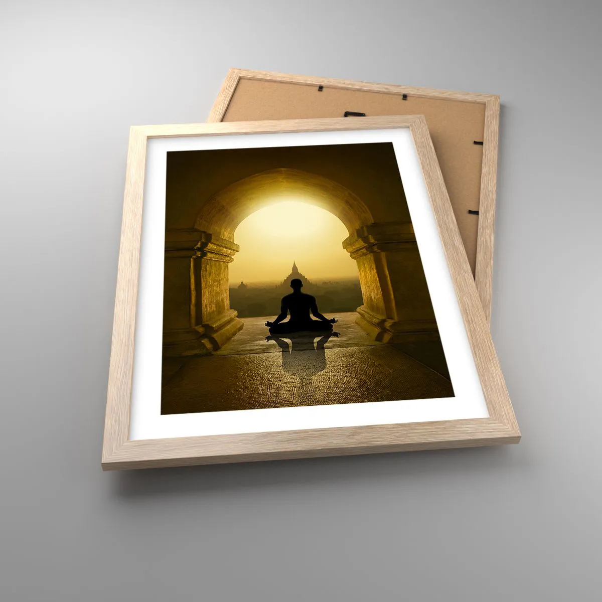 Pôster com moldura de carvalho claro - Harmonia completa - 30x40 cm