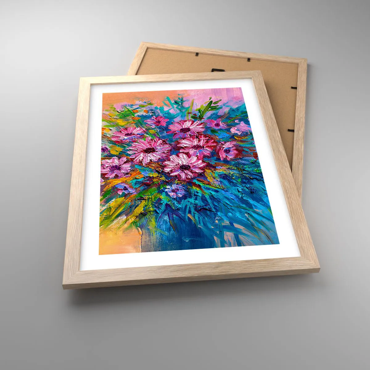 Poster în ramă de stejar deschis - Energia vieții - 30x40 cm