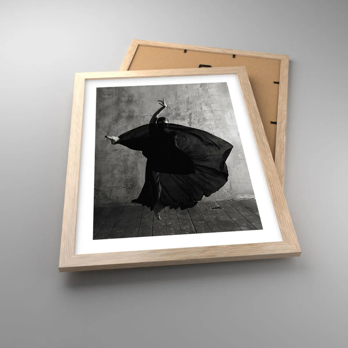 Affiche dans un chêne clair - Poster - Pas plein de passion - 30x40 cm