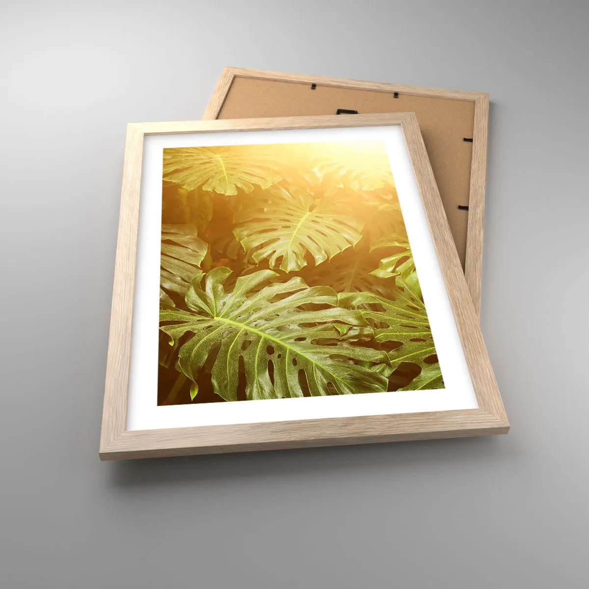 Poszter világos tölgy keretben - A zöldbe belépni... - 30x40 cm