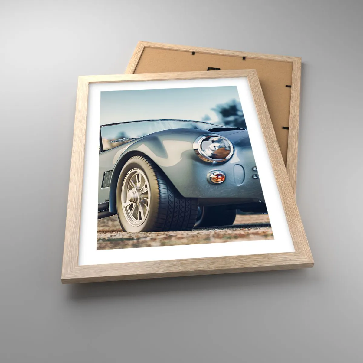 Poster in einem Rahmen aus heller Eiche - Denn Stil zählt - 30x40 cm