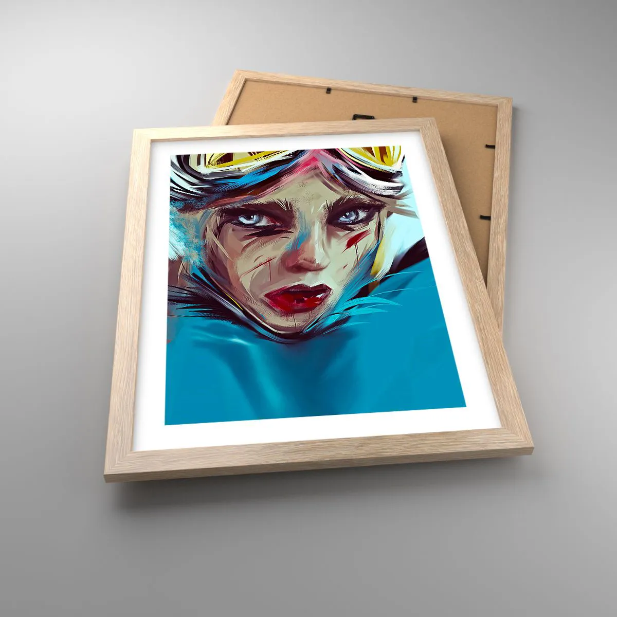 Poster in light oak frame - Road Mistress - 30x40 cm