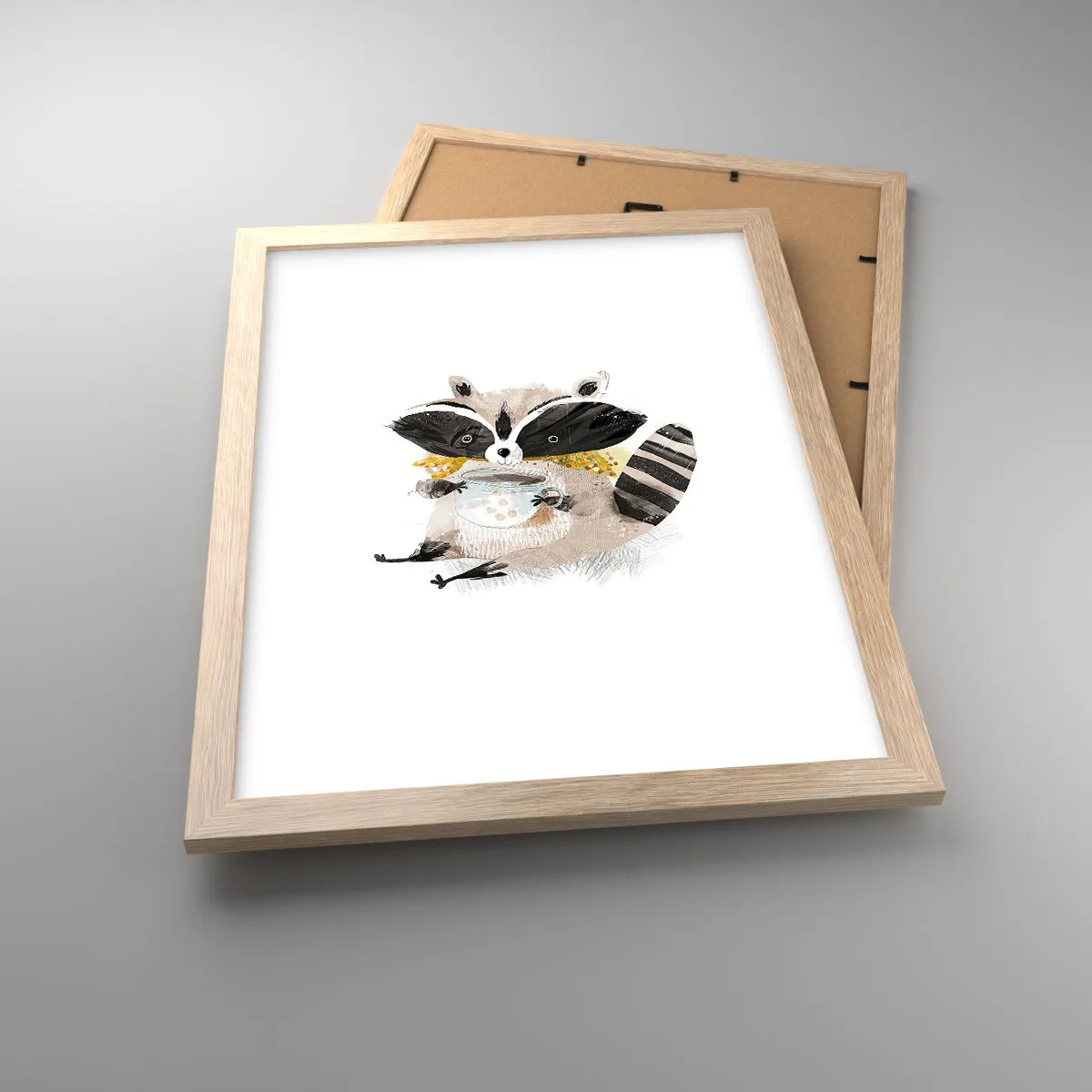 Plakat w ramie jasny dąb - Mój przyjaciel szop - 30x40 cm