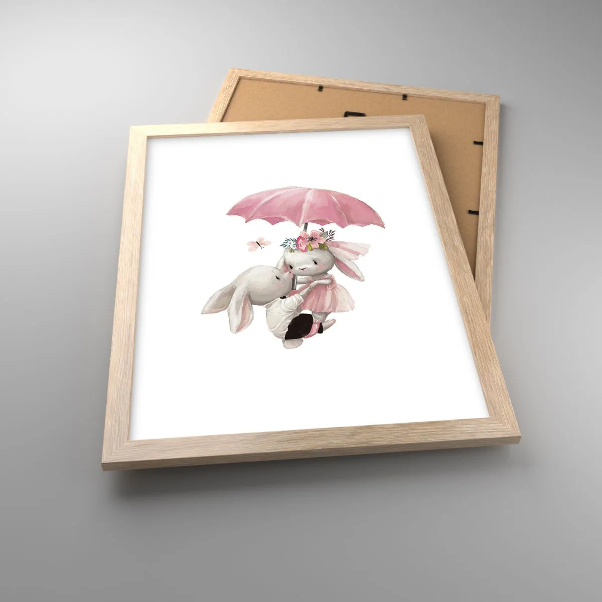 Affisch i ram av ljusek - Det är just kärlek - 30x40 cm