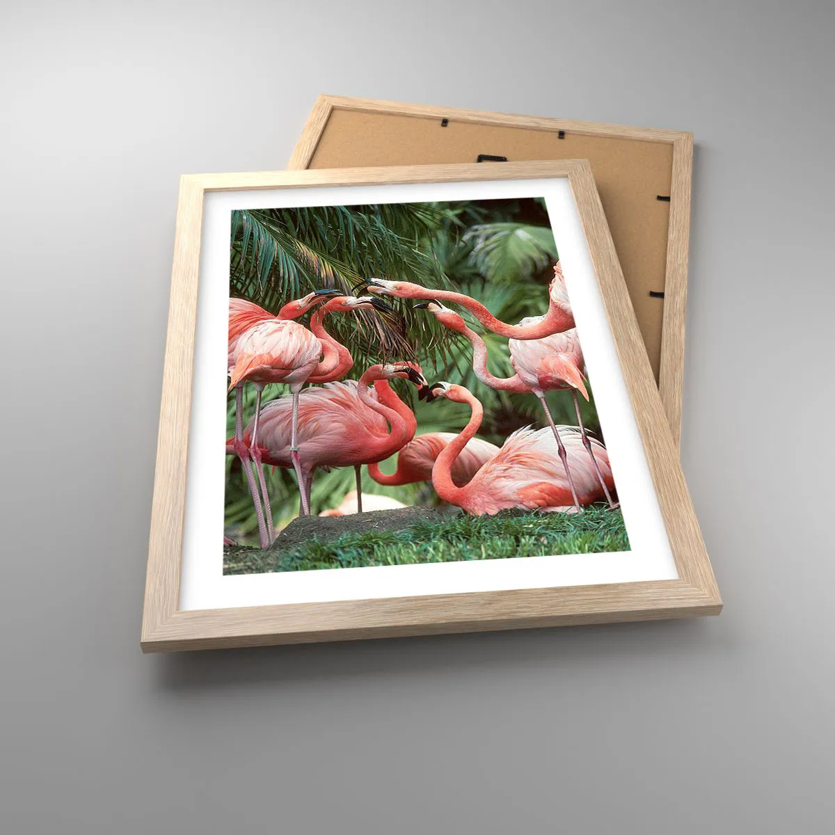 Een poster in een licht eiken lijst - Middag roddels - 30x40 cm