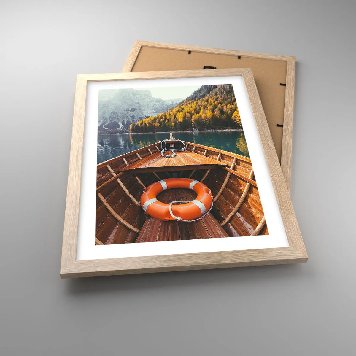 Plakát v rámu světlý dub - Horská túra - 30x40 cm