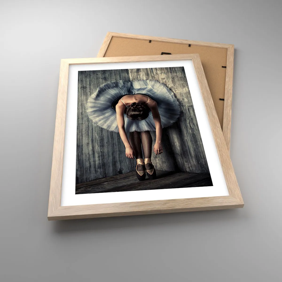 Affiche dans un chêne clair - Poster - Quand la musique s'arrête - 30x40 cm