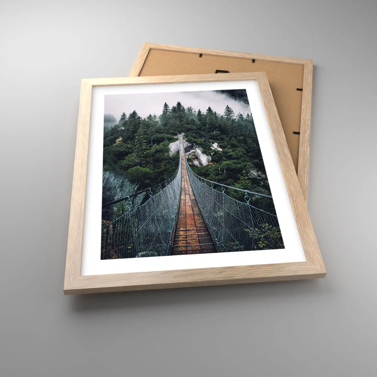 Poster in einem Rahmen aus heller Eiche - Nur für Überflieger - 30x40 cm