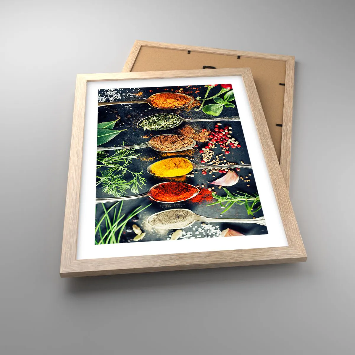 Affisch i ram av ljusek - Kulinarisk magi - 30x40 cm