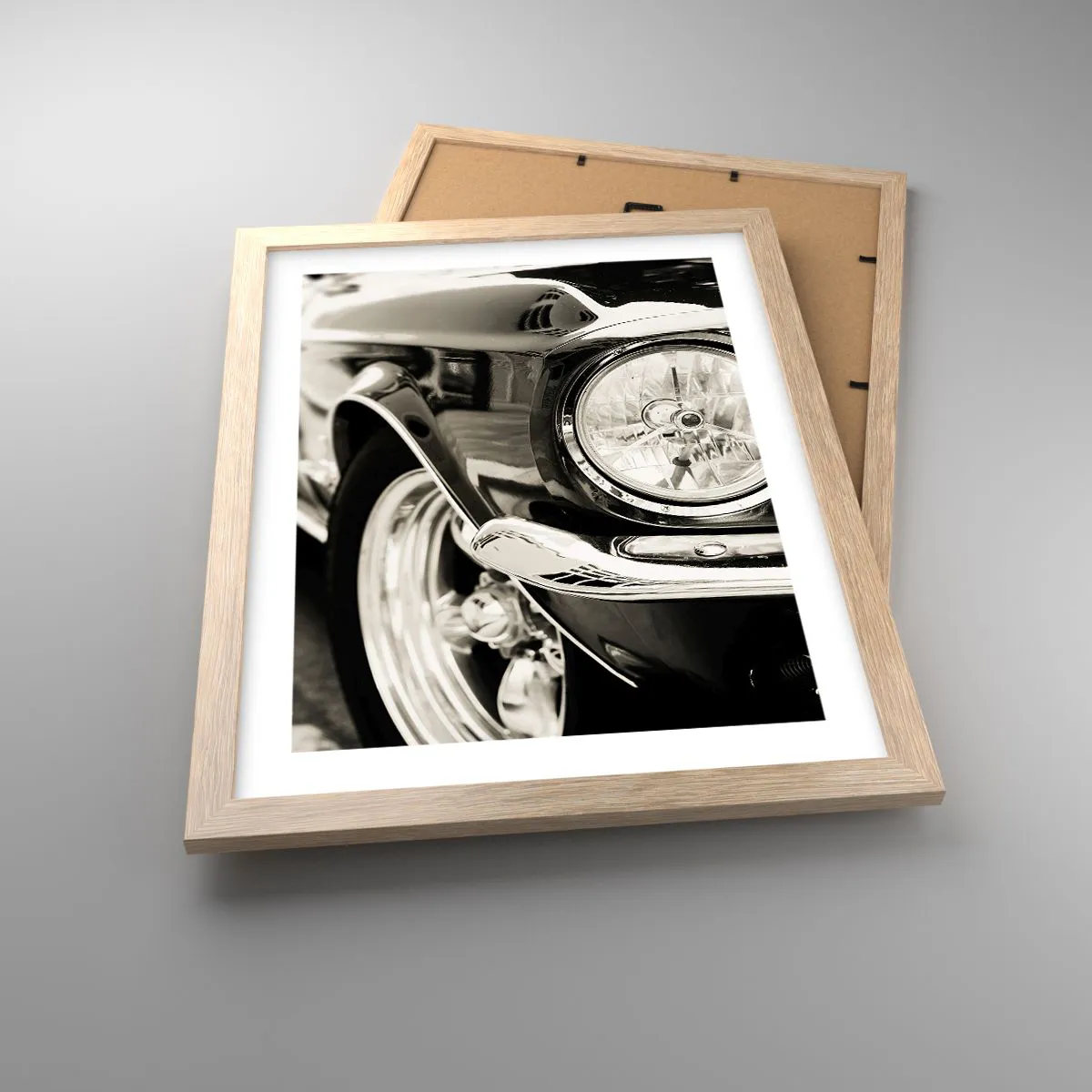 Poster in einem Rahmen aus heller Eiche - Dauerhafter Glanz - 30x40 cm