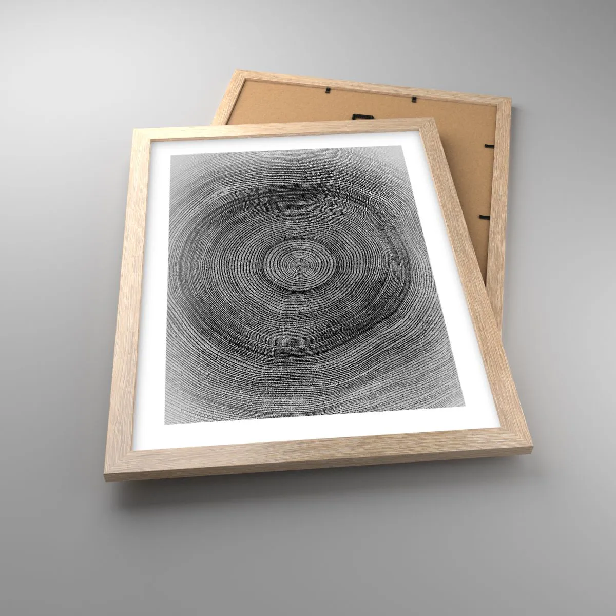 Poszter világos tölgy keretben - Az idők jele - 30x40 cm