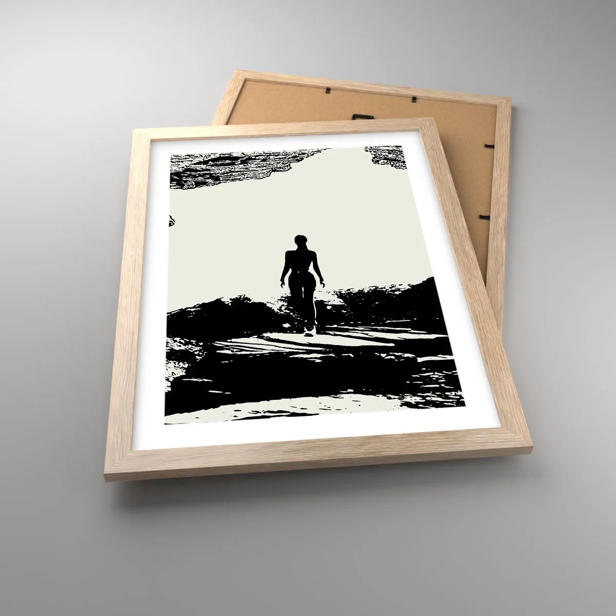 Poster in light oak frame - New Look - 30x40 cm