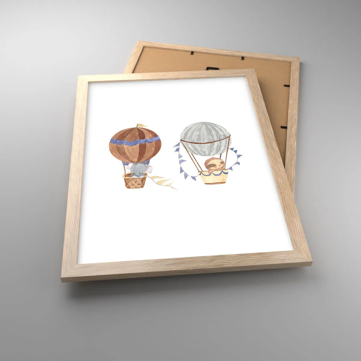 Plakat w ramie jasny dąb - Przyjaciele w podróży - 30x40 cm