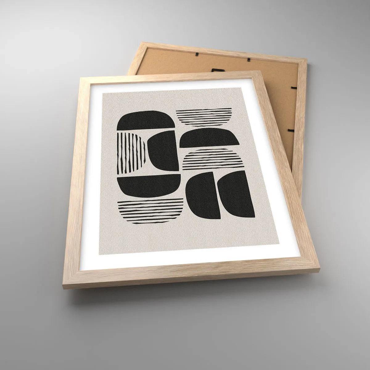 Pôster com moldura de carvalho claro - Ofertas indiferentes - 30x40 cm