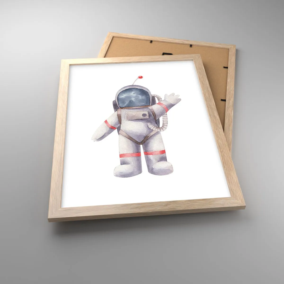 Poster in einem Rahmen aus heller Eiche - Bis dann! - 30x40 cm