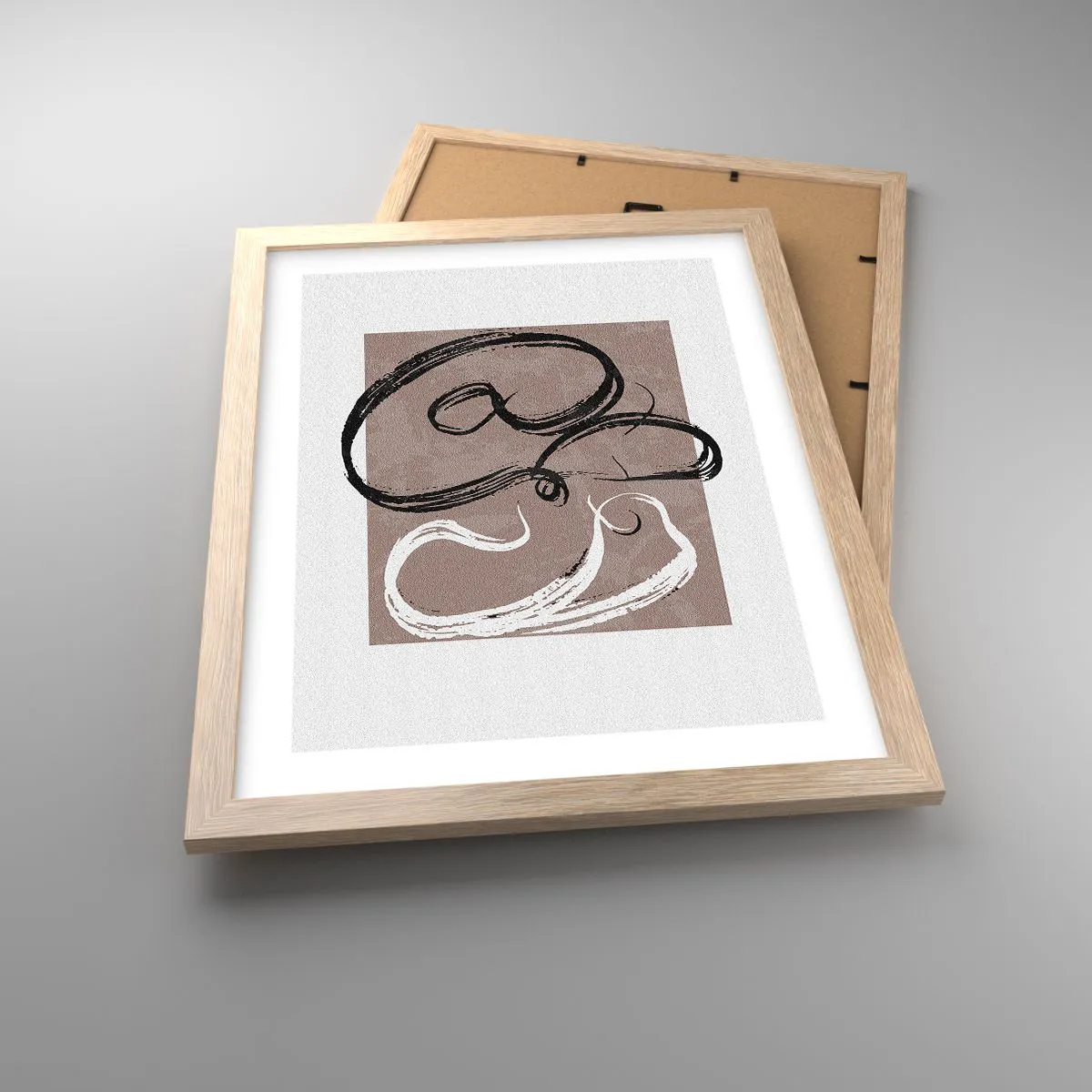 Affisch i ram av ljusek - Komposition - sökande efter fullständighet - 30x40 cm