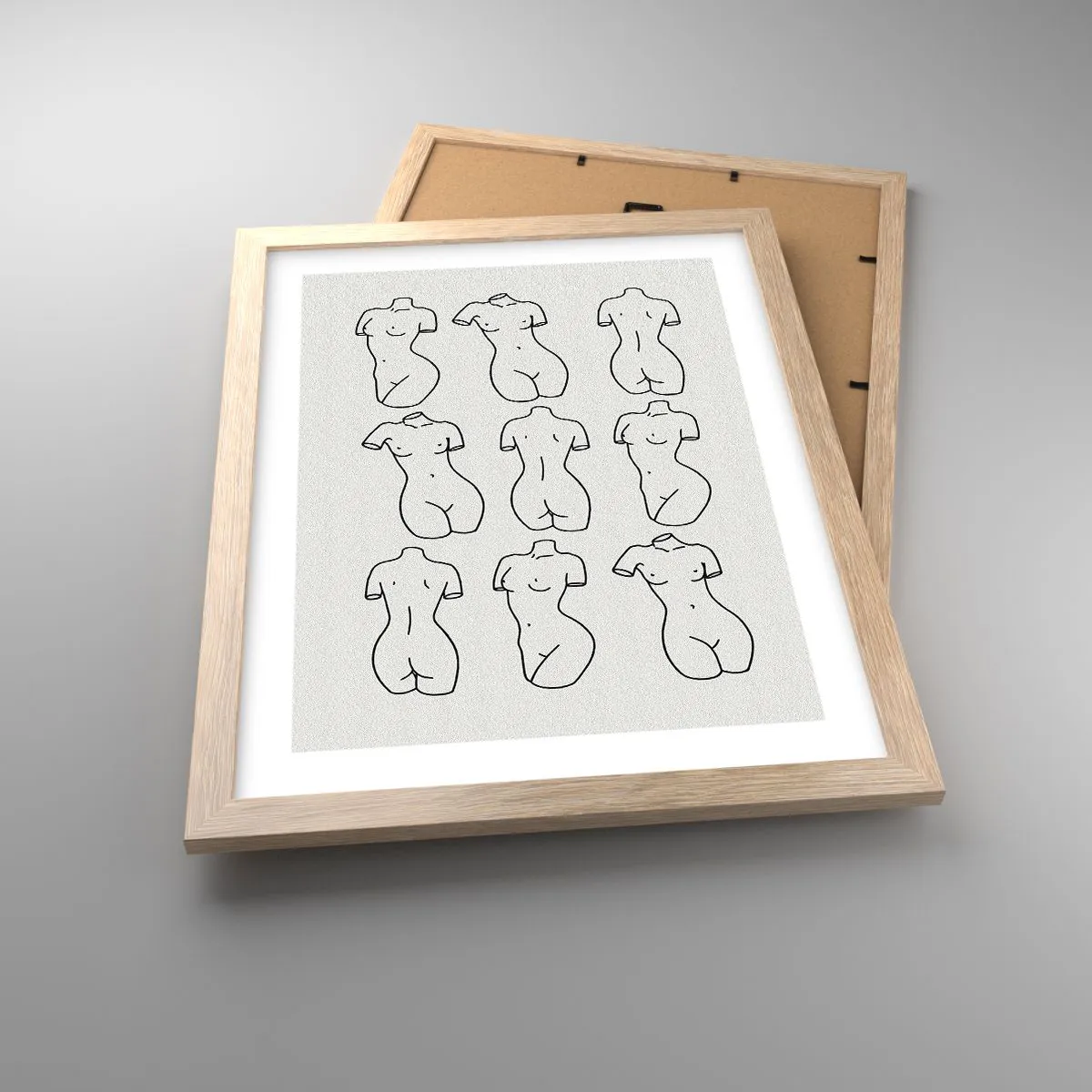 Poster in light oak frame - Only Venus - 30x40 cm