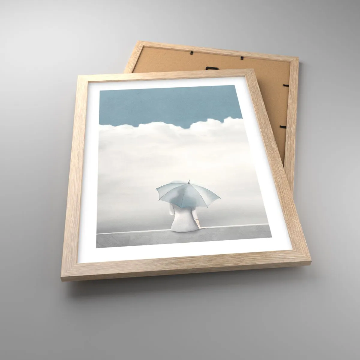 Affisch i ram av ljusek - På gränsen mellan java och dröm - 30x40 cm