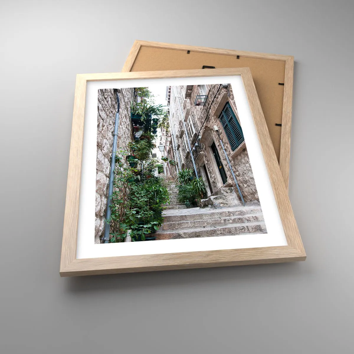 Affisch i ram av ljusek - Gamla stans charm - 30x40 cm