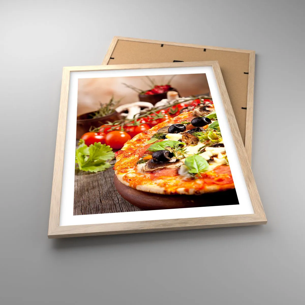 Plakát v rámu světlý dub - Z telurických složek - 40x50 cm