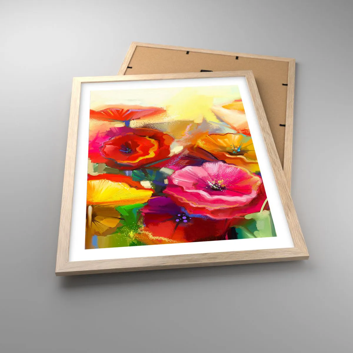 Poszter világos tölgy keretben - Nem csak piros - 40x50 cm