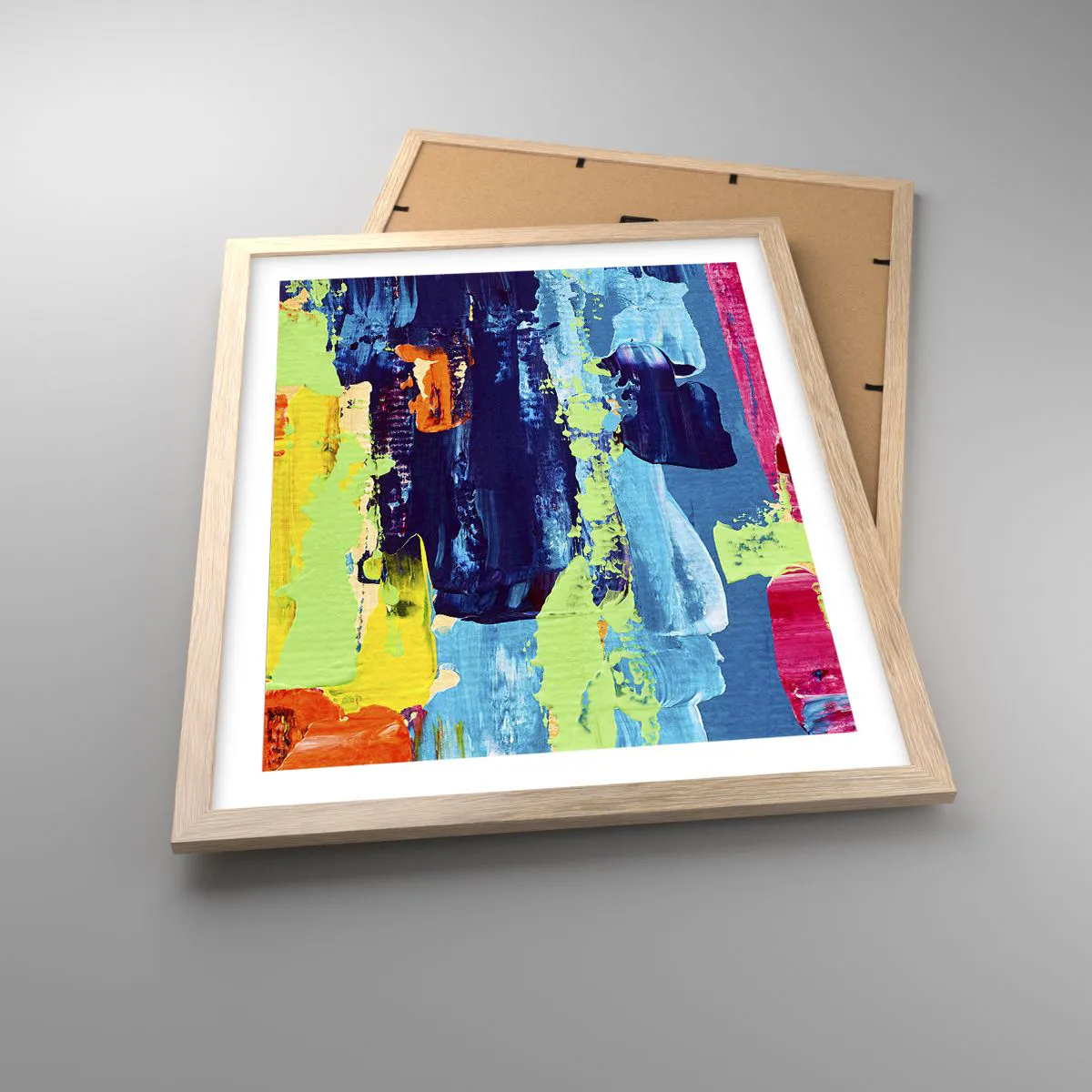 Een poster in een licht eiken lijst - Het leven is mooi! - 40x50 cm