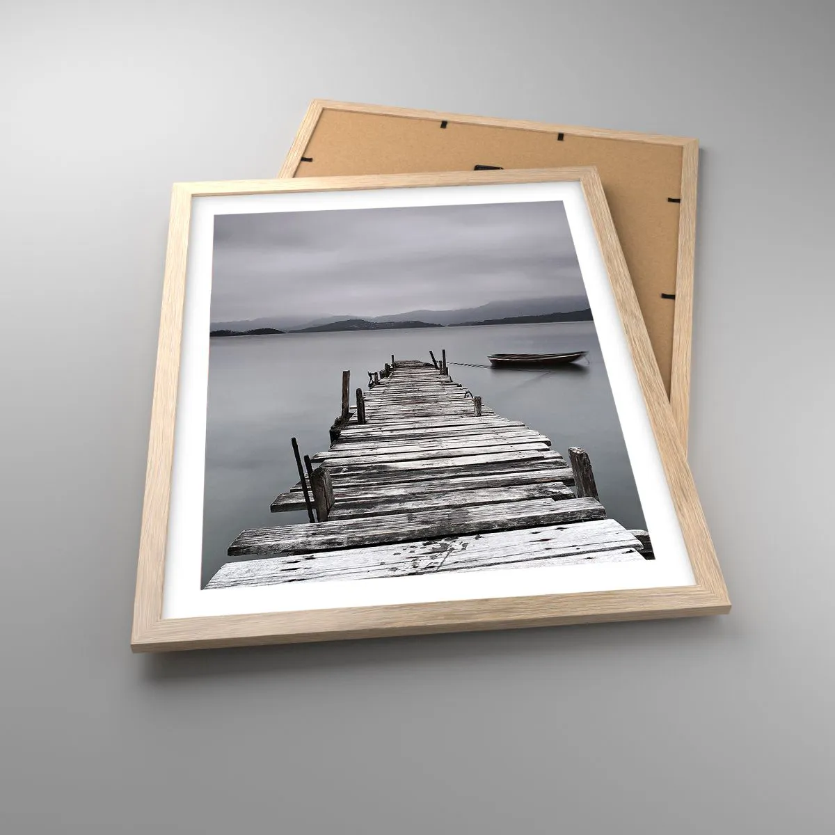 Affiche dans un chêne clair - Poster - Tu peux partir demain - 40x50 cm