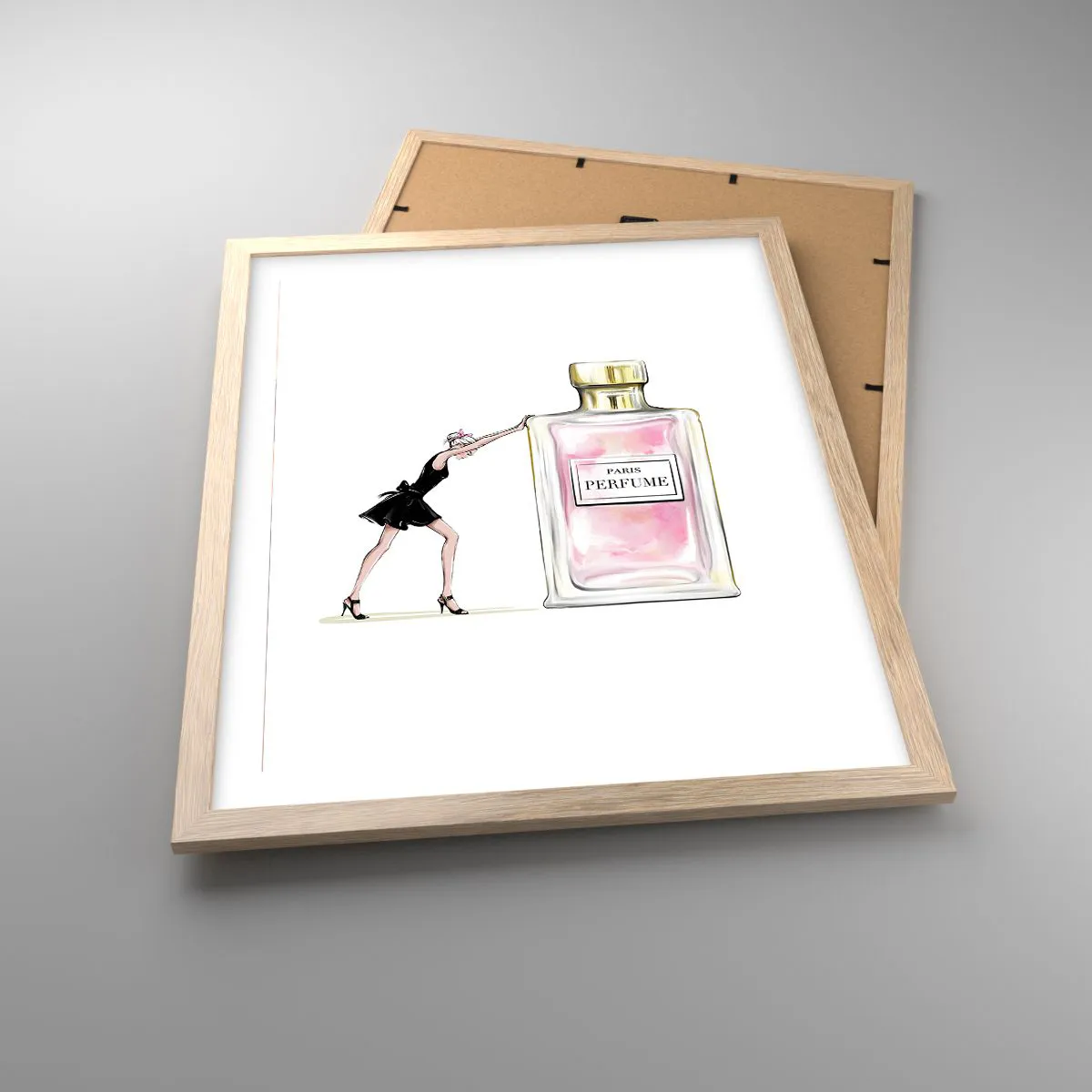 Affiche dans un chêne clair - Poster - L'essence des femmes - 40x50 cm