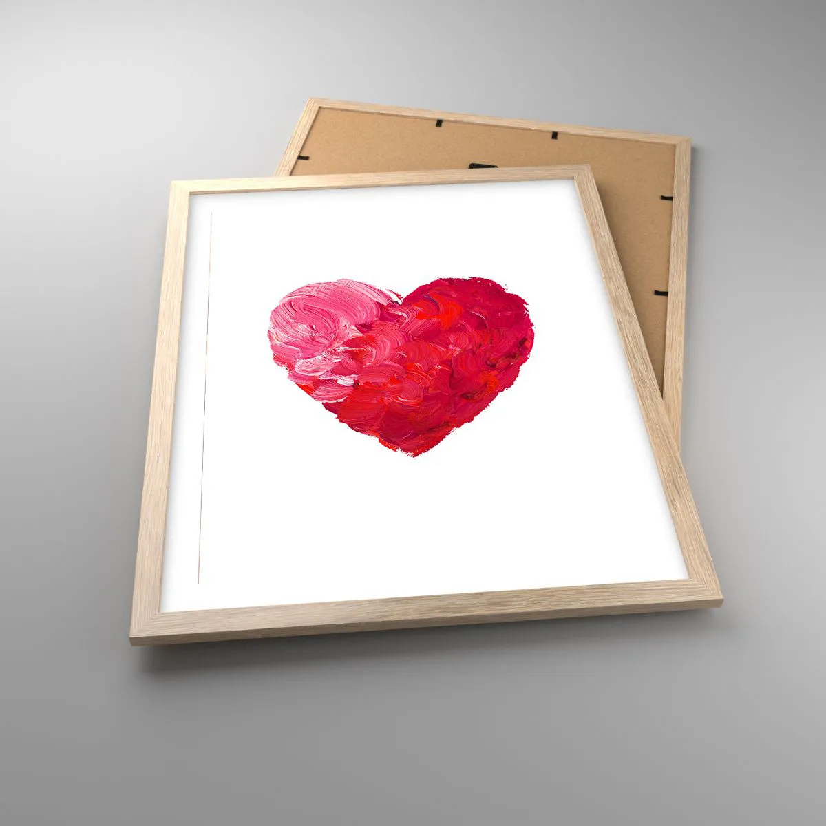 Een poster in een licht eiken lijst - Alles wat je nodig hebt is liefde - 40x50 cm