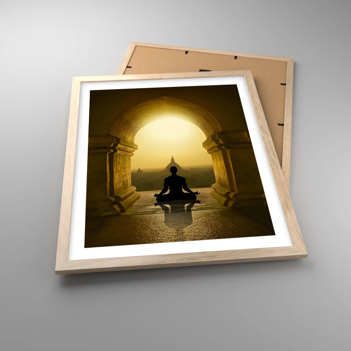 Affiche dans un chêne clair - Poster - Pleine harmonie - 40x50 cm