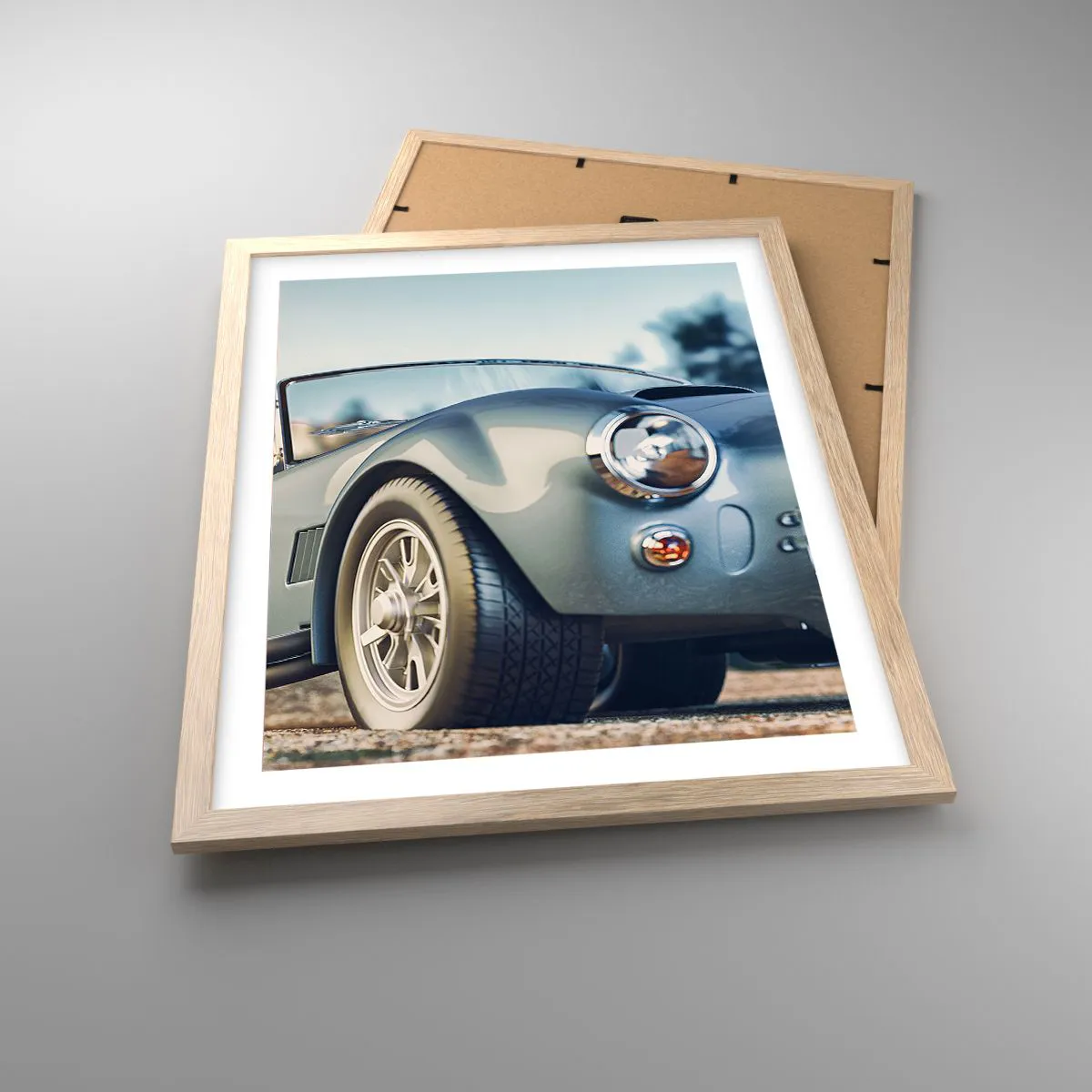 Affiche dans un chêne clair - Poster - Ce qui compte c'est le style - 40x50 cm