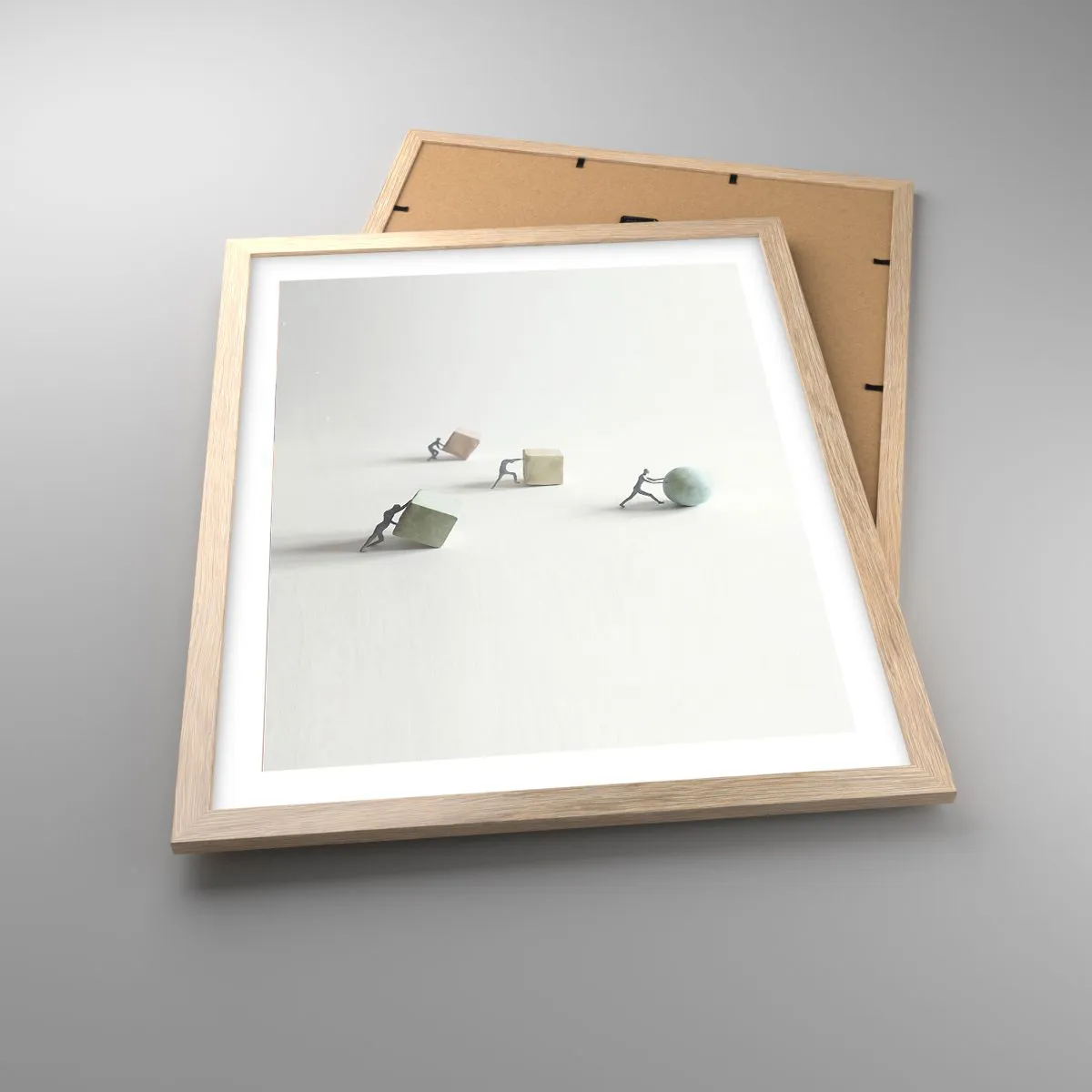 Affisch i ram av ljusek - Livet leker - 40x50 cm