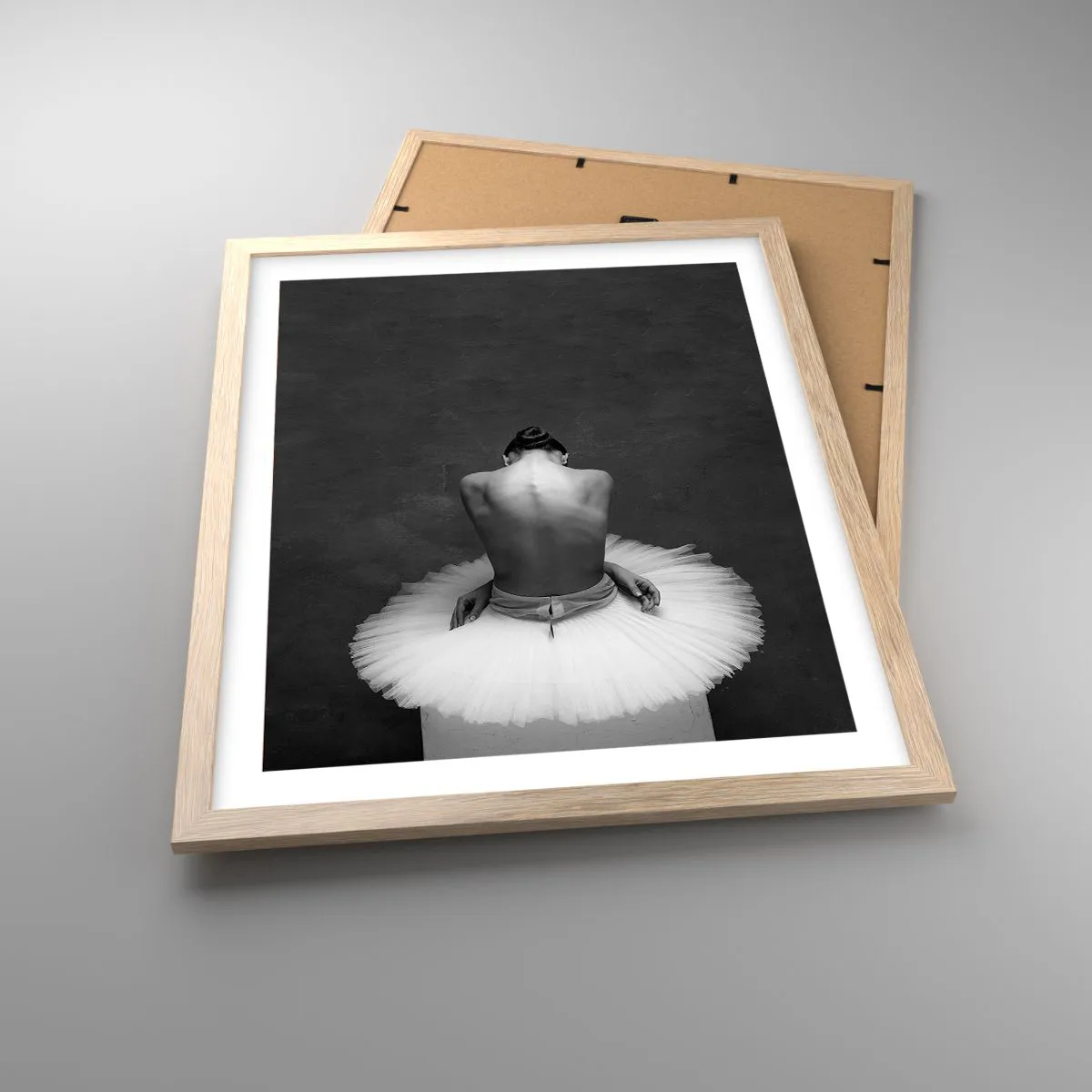 Pôster com moldura de carvalho claro - Está a florescer - 40x50 cm