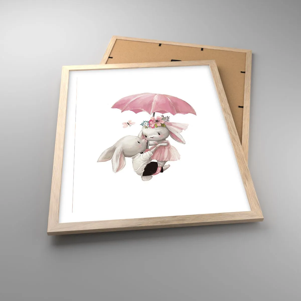 Affisch i ram av ljusek - Det är just kärlek - 40x50 cm